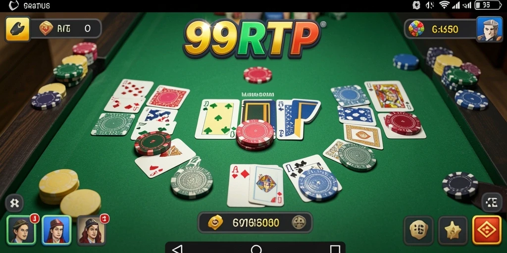 Tampilan gameplay seru dalam aplikasi 99RTP Gaple.