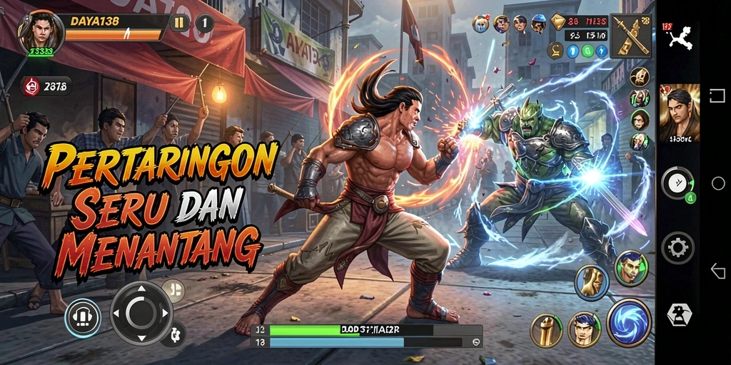Tampilan gameplay DAYA138 dengan pertarungan yang mendebarkan.
