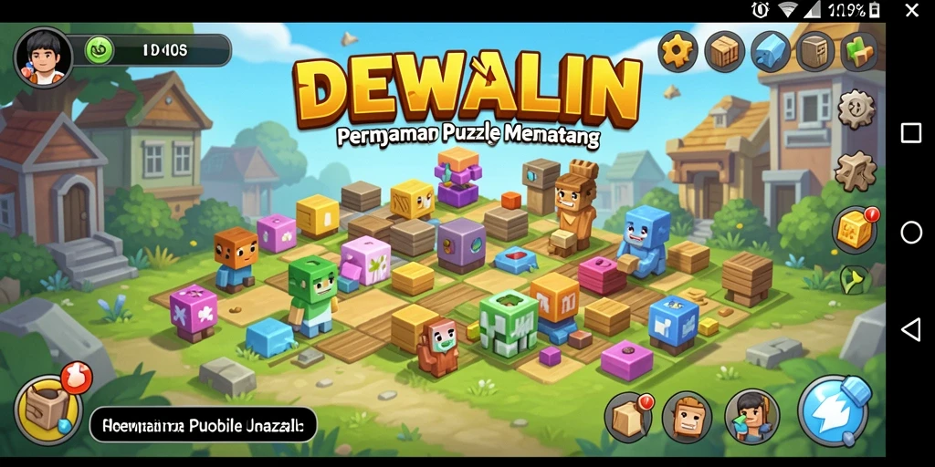 Tangkapan layar gameplay DEWALIN menampilkan tantangan puzzle yang seru.