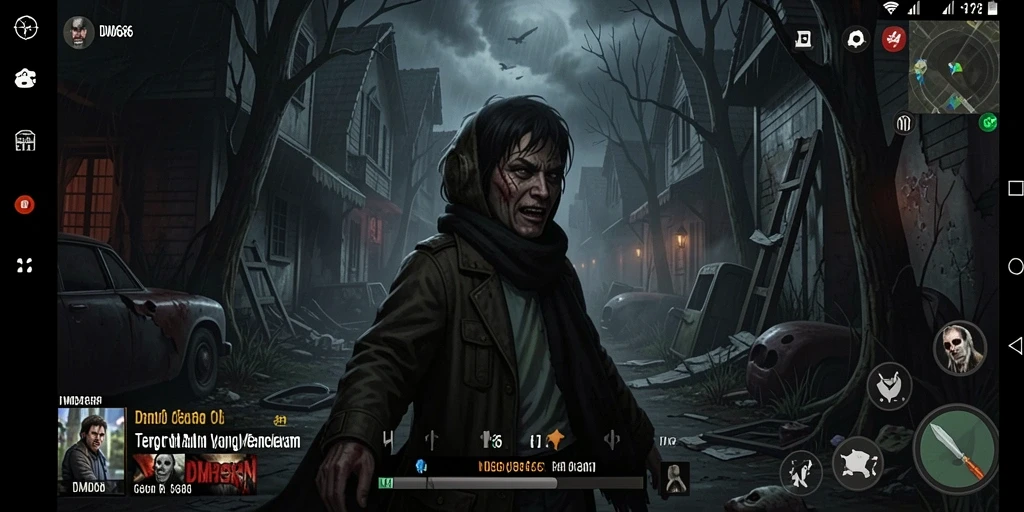 Screenshot DMD686 menampilkan suasana menakutkan dalam gameplay yang intens.