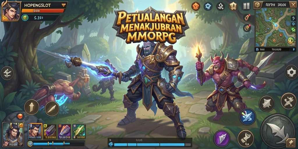 Screenshot gameplay HOPENGSLOT menampilkan aksi seru dalam petualangan MMORPG.