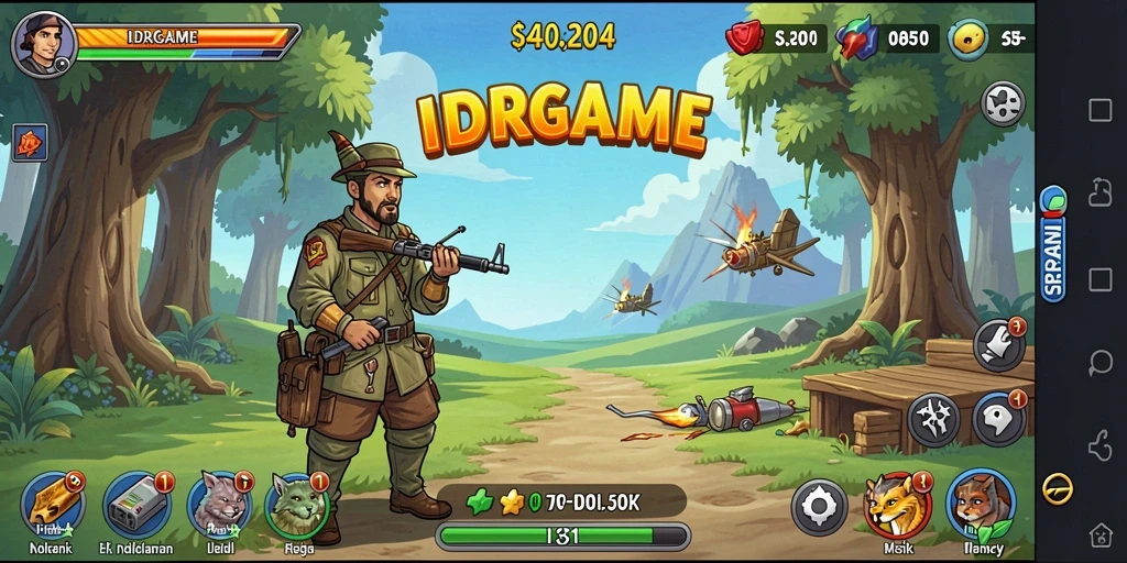 Tampilan gameplay santai dari IDRGAME yang memikat.