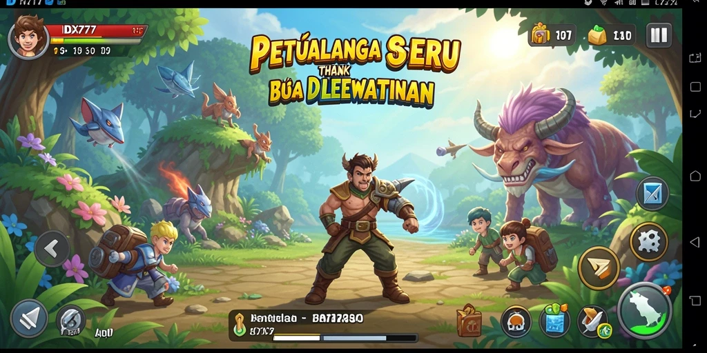 Tangkapan layar menunjukkan gameplay petualangan di IDX777 yang mendebarkan.