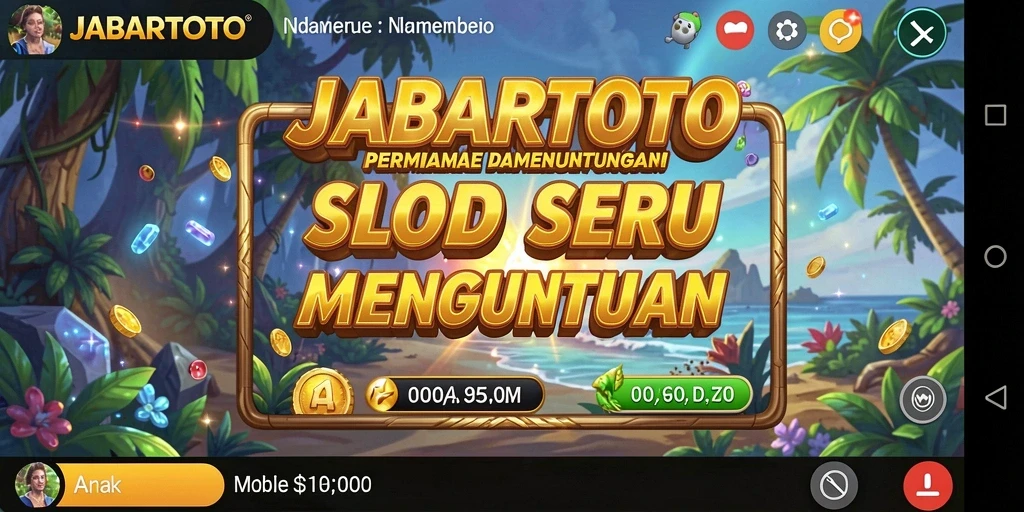Screenshot gameplay JABARTOTO dengan grafis menakjubkan di mesin Slot.