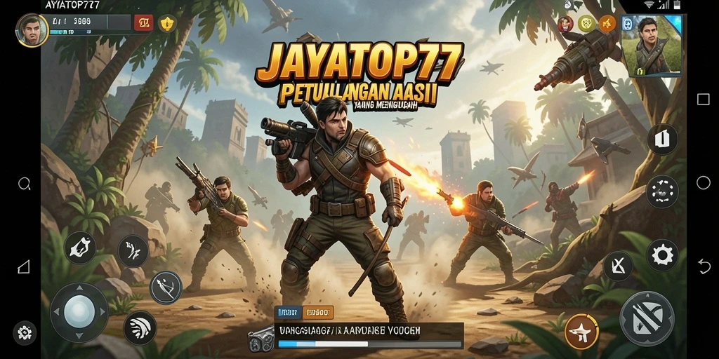 Tampilan aksi seru dalam game ARPG JAYATOP77.