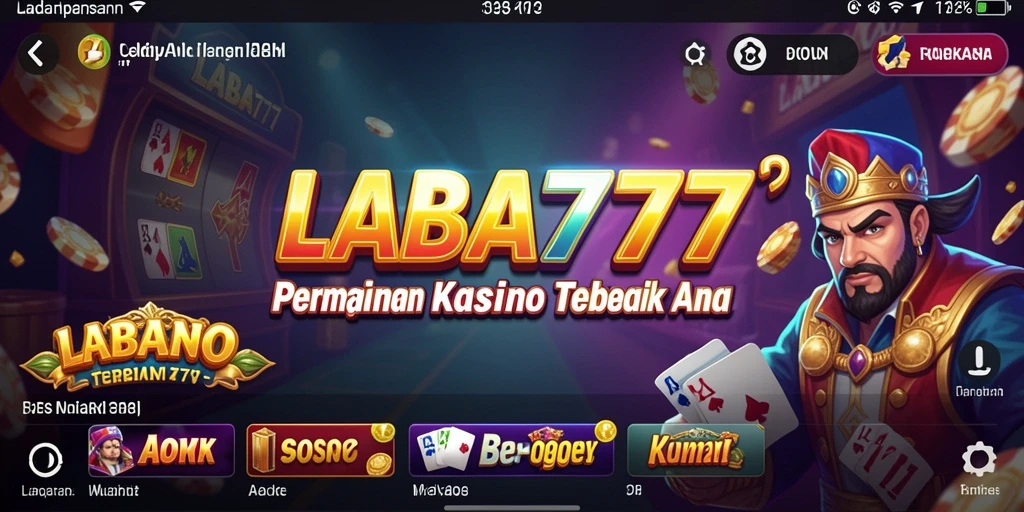 Screenshot utama LABA777 menampilkan gameplay Kasino yang mendebarkan dan menarik.