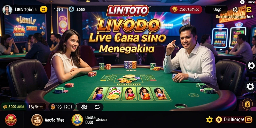 Tampilan gameplay seru di LINITOTO Live Casino.