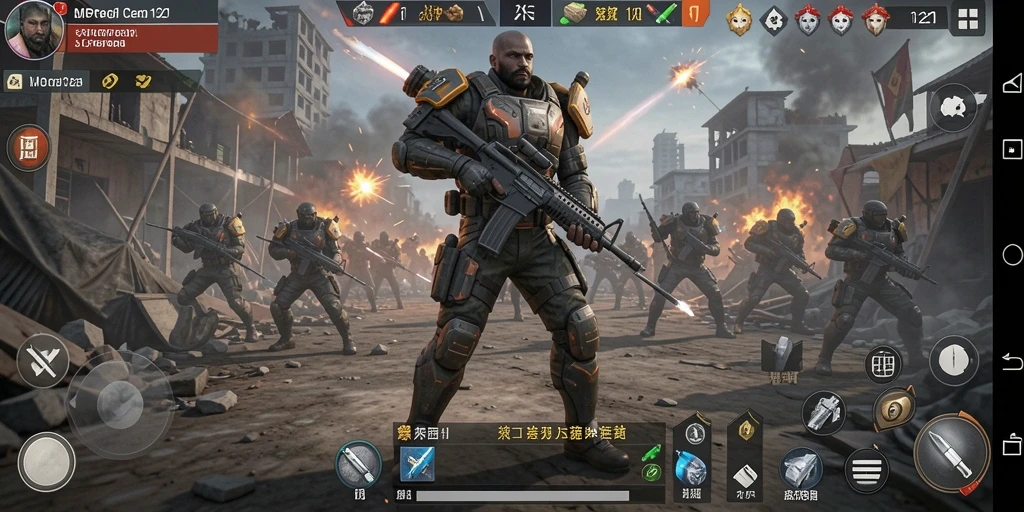 Screenshot MPO1221 menampilkan aksi seru dalam pertempuran strategi.