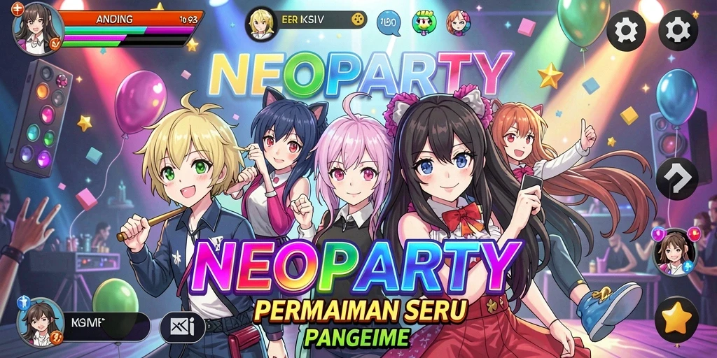 Tampilan gameplay seru dan karakter anime menarik.