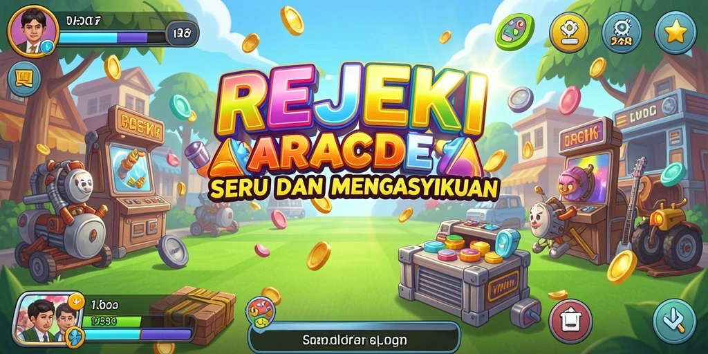 Screenshot gameplay <strong>REJEKI</strong> menunjukkan aksi seru dalam level Arcade.