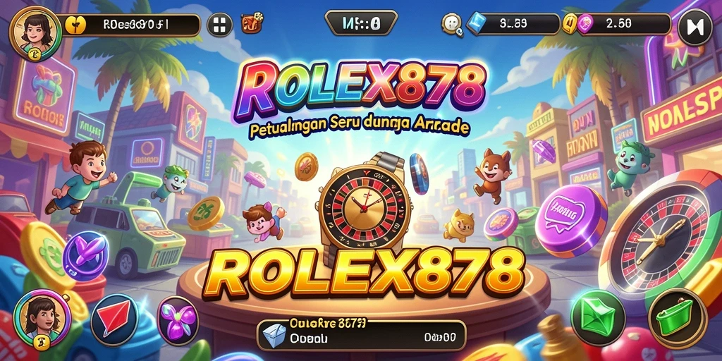 Tangkapan layar dari gameplay seru ROLEX878 dengan tantangan Arcade.