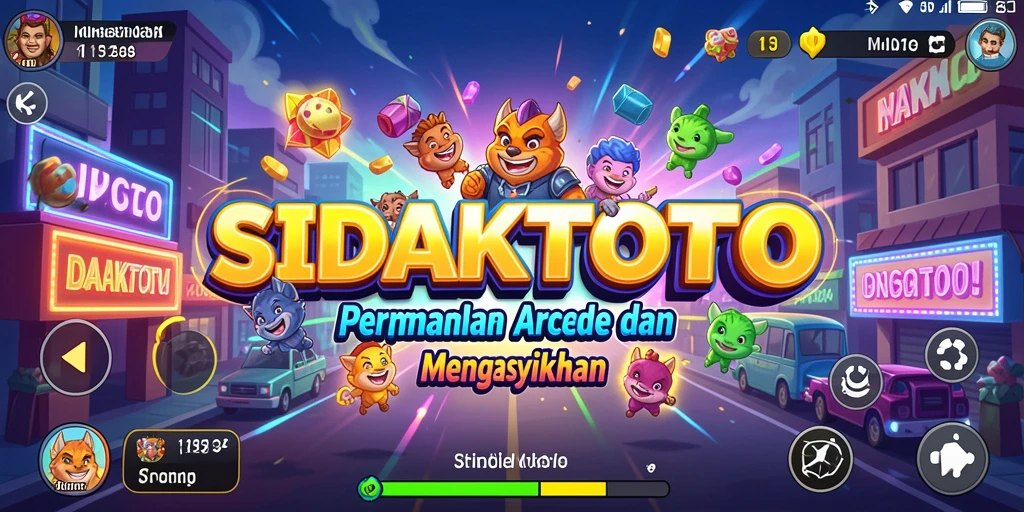 Tangkapan layar gameplay SIDAKTOTO menampilkan aksi menyenangkan dan grafis cerah.
