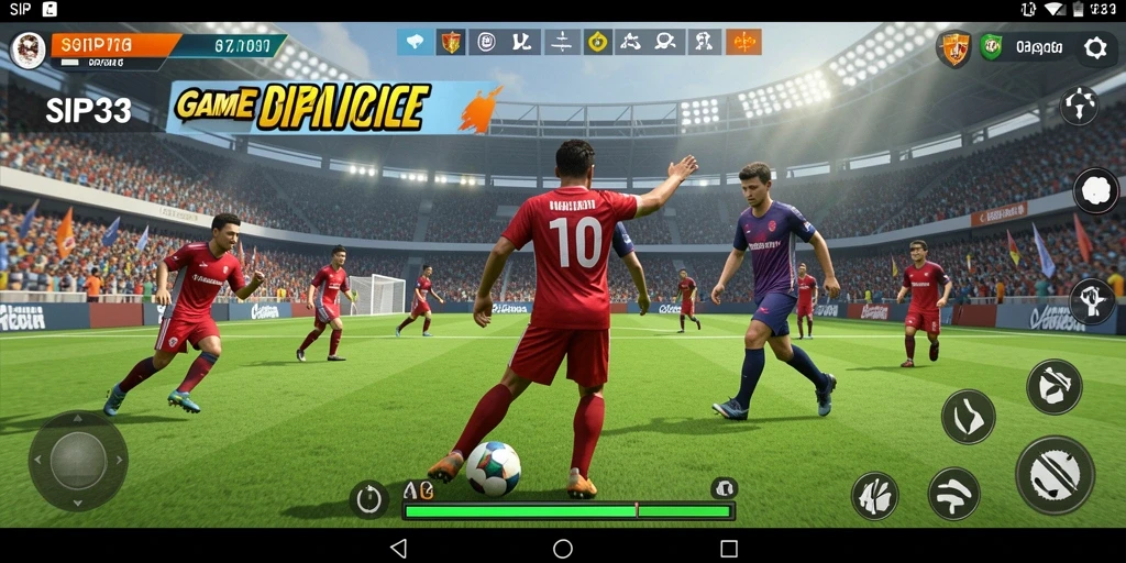 Screenshot gameplay SIP33 menampilkan aksi yang mendebarkan di dunia olahraga.