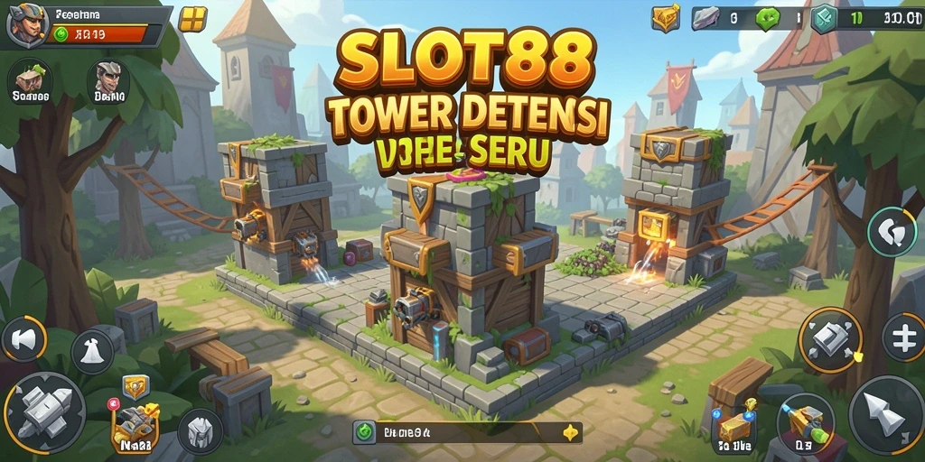 Tangkapan layar SLOT88 menampilkan aksi seru dalam gameplay Tower Defense.
