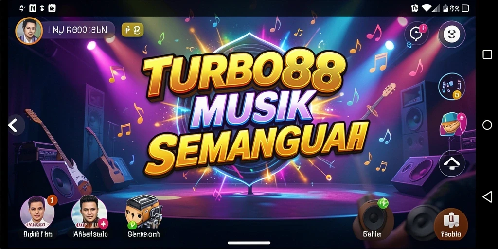 Screenshot gameplay TURBO88 menunjukkan keseruan bermain musik.
