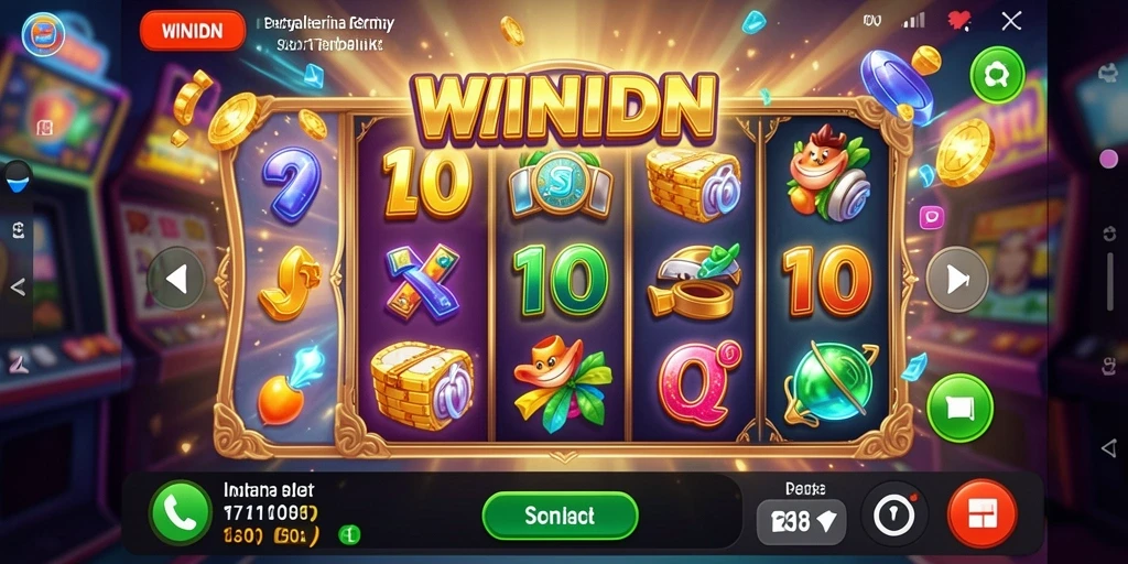 Screenshot gameplay Slot WINIDN menampilkan grafis yang menarik dan interaksi seru.
