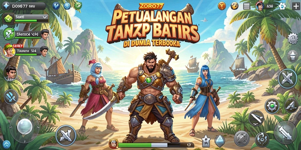 Tampilan gameplay ZORO77 yang menakjubkan di dunia terbuka.